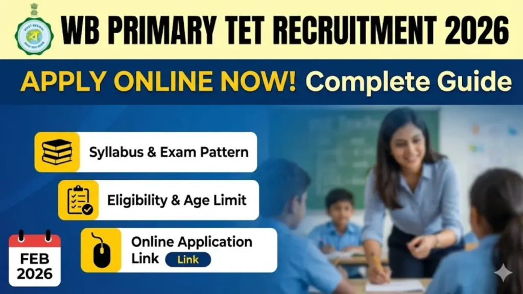 WB Primary TET Recruitment 2026