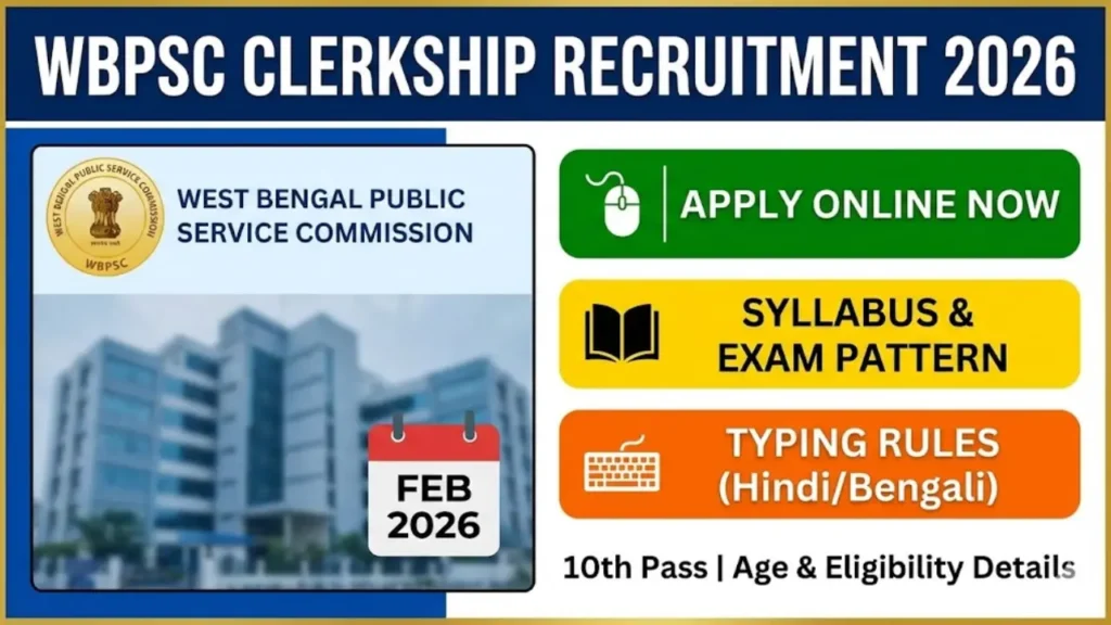 WBPSC Clerkship Recruitment 2026